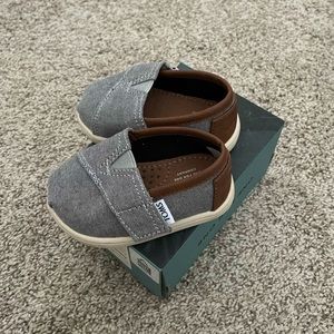 Baby/Infant Classic Toms in Frost Grey Chambray